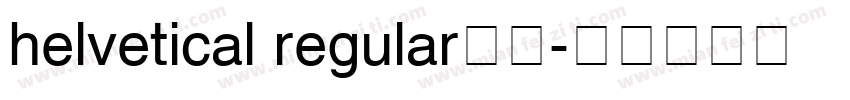 helvetical regular免费字体转换